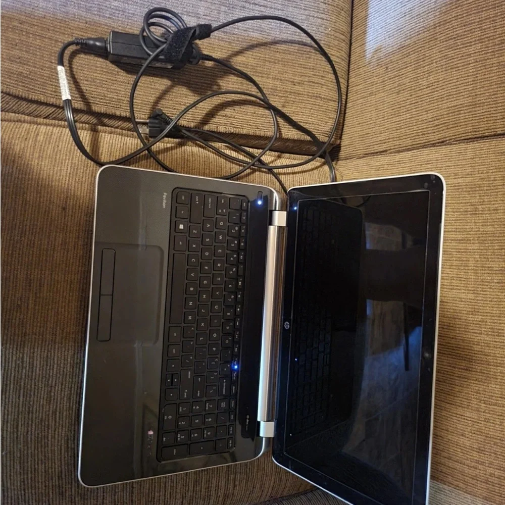 HP pavilion notebook 15” Sleek Black Laptop with Charger